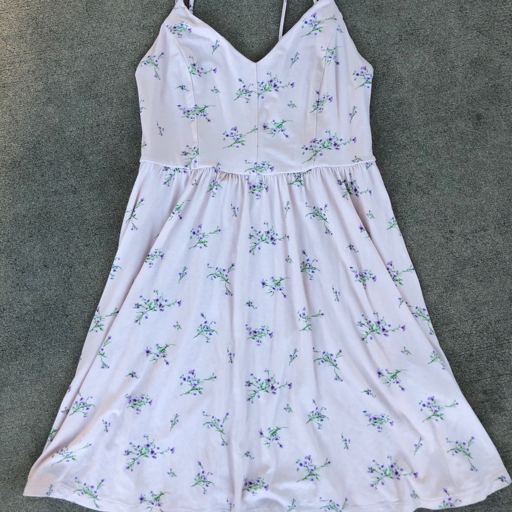 Forever 21 pink floral dress